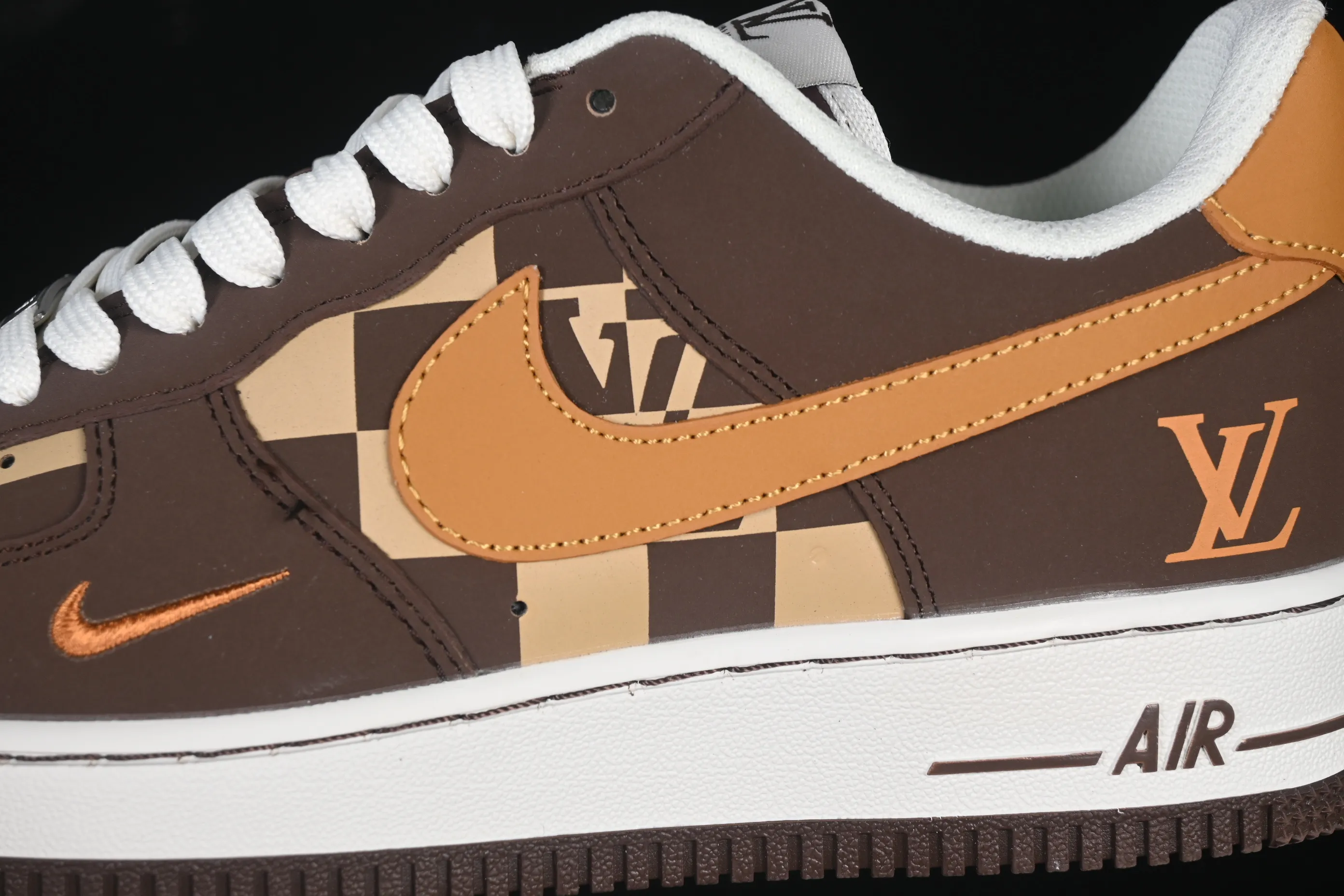 All categories Nk Air Force 1 Air Force series Nk Air Force 1 Low Air Force low-top Nike Air Force 1'07 Low LV joint coffee brown caramel Air Force 1 low-top casual sneakers NH0601-576